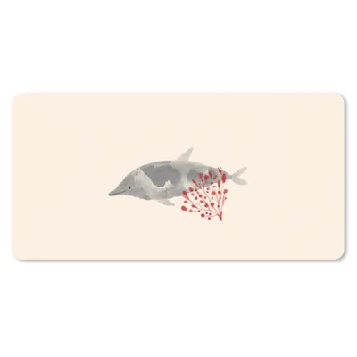 Produktbild von MuchoWow® Mauspad Mousepad Fische - Wasserpflanzen - Aquarell 60x30 cm - Mousepads - Maus Mat - Pad - Mausunterlage - Nachhaltig
