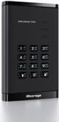 Produktbild von iStorage diskAshur PRO3 HDD 256-bit 4TB FIPS 140-3 Level 3, 4 TB, 3.2 Gen 1 (3.1 Gen 1), Schwarz