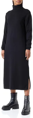 Productafbeelding van OCY Damen tricotjurk 10420161-OC01, zwart, maat M/L