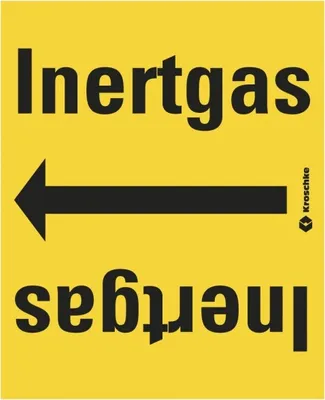 Produktbild von Dreifke® Rohrleitungsband Inertgas, praxisbewährt, ab Ø 50mm, gelb/schwarz, 3...