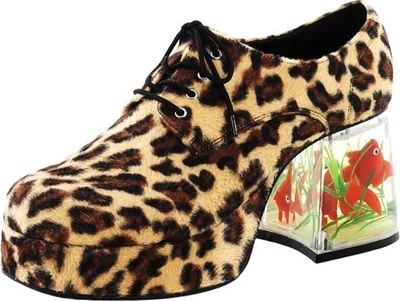 Produktbild von 70er Schuhe Herren Leopard Schuhgröße: 42-43