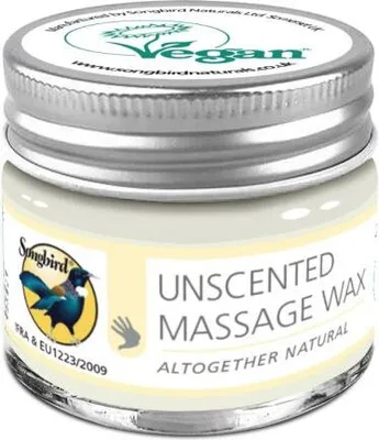 Produktbild von Songbird Veganes Unscented Massagewachs 20 Gr