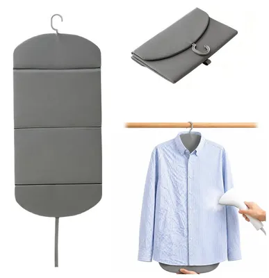 Immagine prodotto di Asse da stiro pieghevole - Asse da stiro portatile da appendere - 91 x 41 cm - Gancio girevole a 360°