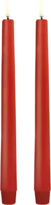 Immagine prodotto di Piffany Copenhagen - Uyuni Illuminazione Taper LED Kerze, Rosso H: 25 cm