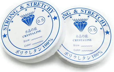 Produktbild von Spulen 0,5mm 1mm elastischer Schmuckfaden Gummifaden transparenter Faden für Perlenschmuck Armbänder Basteln