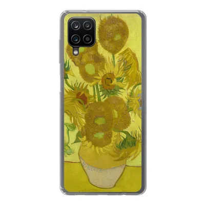 Produktbild von MuchoWow® Handyhülle Schutzhülle Hülle für Samsung Galaxy A12 Sonnenblumen - Vincent van Gogh Silikon Softcase Handy Hülle - Bild