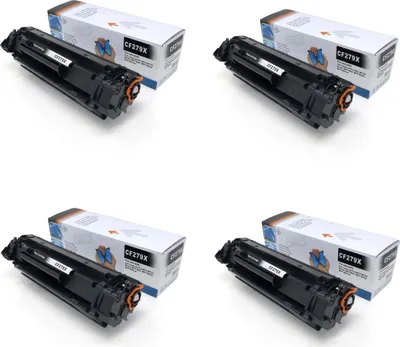 Produktbild von 4er Pack kompatibler Toner CF279X, ersetzt Original Toner, für 2.000 Seiten
