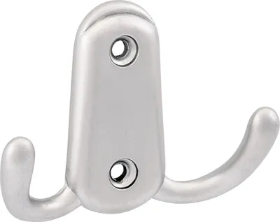 Produktbild von Mantelhaken Canelli Breite 78 mm, Höhe 55 mm, Zinkdruckguss nickel matt