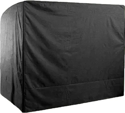 Zdjęcie produktu dla Ławka bujana 3 osobowa - Wodoodporny pokrowiec Oxford - 220 x 125 x 175 cm - Czarny Ławka bujana 3 osobowa