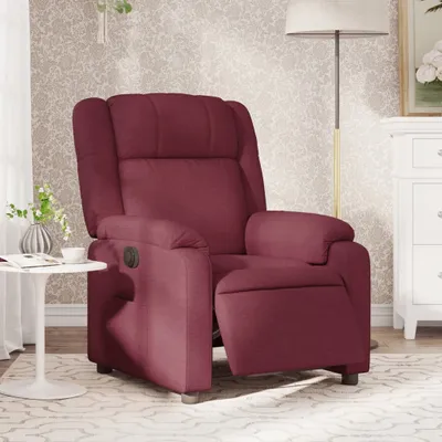 Produktbild von Relaxsessel Elektrisch Weinrot Stoff , Klassische Sessel 2024 Neu