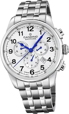 Produktbild von Candino Edelstahl Herren Uhr Chronograph Sport Armbanduhr silber Sport D2UC4744/1
