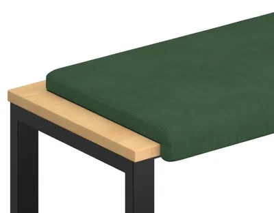 Zdjęcie produktu dla vidaXL Poduszka bankietowa, ciemnozielona, głębokość 35 cm