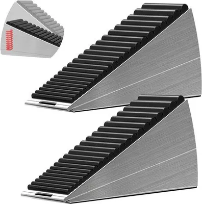 Productafbeelding van Famanu Deur- en muurstopper set, 2 stuks – Deurstopper + muurbeveiliging – compact en robuust
