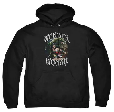 Image de Sweat à capuche Justice League, modèle unie pour hommes et femmes, référence TV39926 (taille M), couleur noire