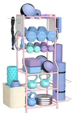 Productafbeelding van Halterrek voor Thuisgym, Multifunctionele Opslag voor Halters en Kettlebells
