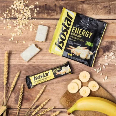 Productafbeelding van Isostar Energiebar Banaan (3 stuks van 40 gram)