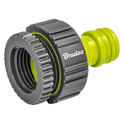 Image de Raccord de tuyau Reparator Raccord de tuyau Raccord de robinet 1/2" 3/4" 1" Bradas 21. Raccord de robinet 1" - 3/4" Adaptateur