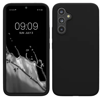 Produktbild von kwmobile Handyhülle für Samsung Galaxy A54 5G Hülle - Case Silikon - Kabelloses Laden - Schutzhülle Cover in Schwarz