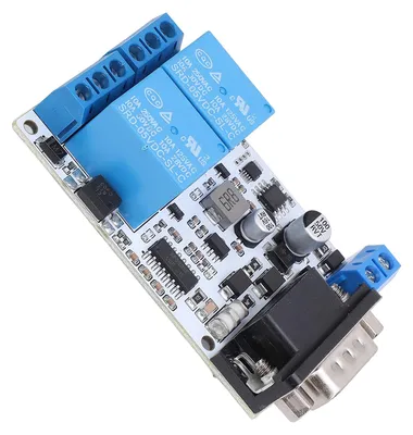 Image de Module de relais deà 2 canaux pour port série RS232 avec carte à relais optiques, compatible avec le microcontrôleur SP3232 et la puce de communication 8 bits