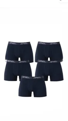Produktbild von 5er Pack Herren Boxershorts Schwarz XL Unterhosen Baumwolle K-67