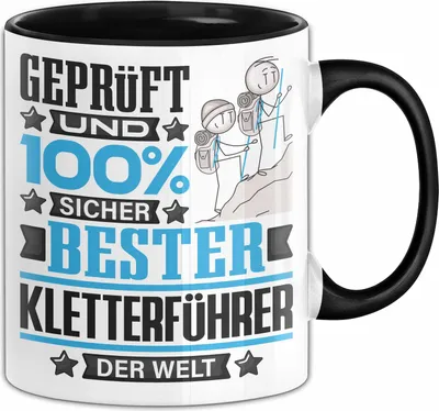 Produktbild von Kletterführer Geschenk Lustiger Spruch für Kletterführer Geschenkidee Bester Kletterführer Der Welt (Schwarz)