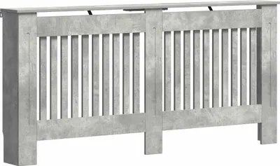 Produktbild von vidaXL Heizkörperabdeckung Beton Grau 172 x 19 x 81,5 cm Holzwerkstoff