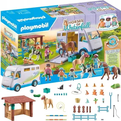 Image de PLAYMOBIL Horses of Waterfall 71493 École d'équitation mobile
