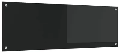 Obrázek produktu pro Černý kuchyňský splashback 120 x 40 x 0,6 cm tvrzené sklo
