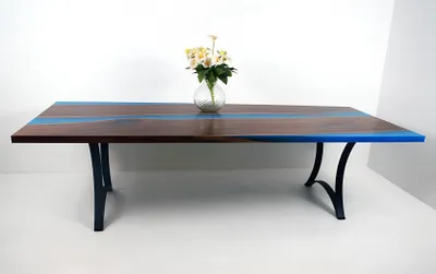 Obrázek produktu pro Moderní stoly jídelní stůl designový stůl pryskyřice moře řeka nábytek 220x90 epoxy oceán