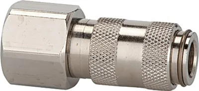 Produktbild von Riegler Schnellverschlusskupplung NW 2,7, Messing vernickelt, G 1/8 IG