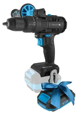 Produktbild von Schlagbohrschrauber-Set Akku 18V bürstenlos Högert Technik, 80 Nm, 4,0 Ah Akku und Koffer – Akkuschrauber