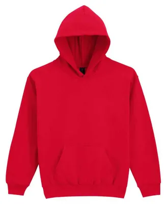 Productafbeelding van Gildan - "Softstyle" hoodie voor kinderen, medium gewicht, fleece, model LT2559 (maat S) (rood)
