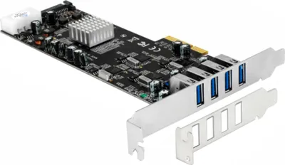 Produktbild von DeLOCK PCIe x4 auf 4x ext. USB 3.2 Gen 1 Quad Channel, USB-Controller