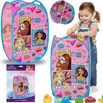 Produktbild von DISNEY PRINCESS Faltbarer Spielzeugkorb, Organizer fürs Kinderzimmer, Aufbewahrungskorb, geräumig 70 L