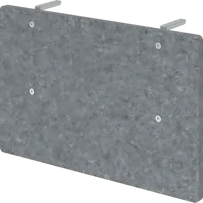 Produktbild von HAMMERBACHER Sichtblende grau 79,5 x 50,0 cm
