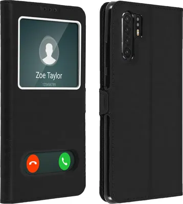 Immagine prodotto di Avizar, Huawei P30 Pro Flip Cover con doppia finestra e funzione stand, nero