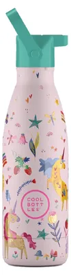 Immagine prodotto di Bottiglie termiche – Borraccia termica per bambini – Bottiglia d'acqua in acciaio inossidabile – 350 ml