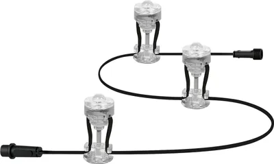 Produktbild von LEDVANCE LED Gartenleuchte, Lichterkette mit 3 weiteren LED Dots für Außen, Erweiterungspaket, Warmweiß (3000K), 2.1W, ENDURA GARDEN DOT EXT 3P
