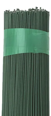 Productafbeelding van Steek- en wikkeldraad - Gehard voor bloemsierkunst en knutselwerk - Groen - 1,2 mm x 300 mm - 50 stuks