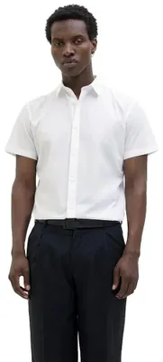 Image de Chemise à manches courtes Jack & Jones Joe, blanche, taille L, homme, blanche, taille L
