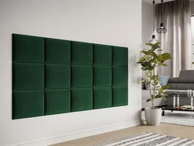 Image de Panneau mural capitonné 40x30 PAG – vert