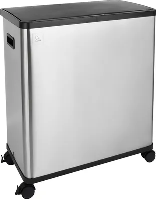 Produktbild von SVITA SR2X30 Sensormülleimer Abfalleimer 2fach 60l inkl. Inneneimer Räder Silber