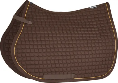 Produktbild von Eskadron Basics Baumwolle Gold Schabracke, Größe:Pony, Farbe:schoko