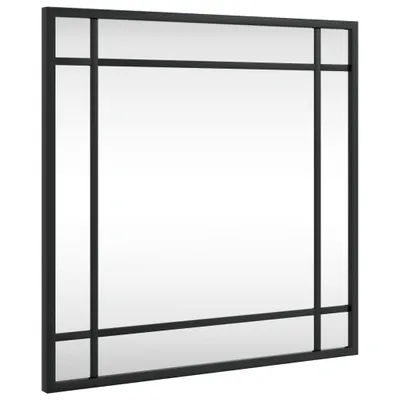 Produktbild von Wandspiegel Schwarz 40x40 cm Quadratisch Eisen