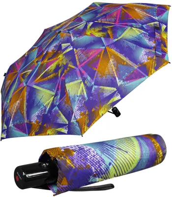 Produktbild von Knirps Taschenschirm Slim Duomatic Auf-Zu-Automatik Surf