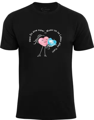 Produktbild von Cotton Prime® T-Shirt Super Mutti S schwarz
