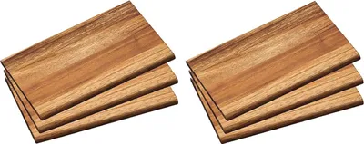 Produktbild von Neustanlo | Frühstücksbrettchen Set | 6er Pack | hochwertiges Akazienholz | robust und langlebig | perfekt für den täglichen Gebrauch