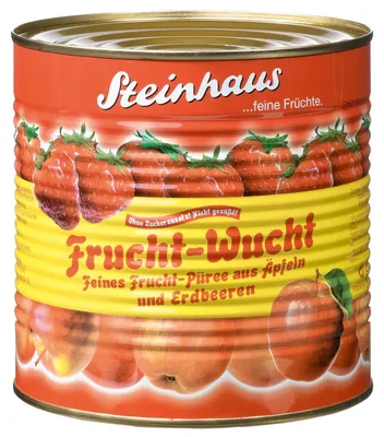 Obrázek produktu pro Steinhaus Frucht Wucht jahodové neslazené nejjemnější ovocné pyré 2650g