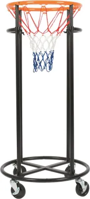 Image de Panier de basket-ball Spordas réglable en hauteur avec roulettes pour l'intérieur et l'extérieur