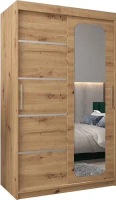 Produktbild von MEBLE KRYSPOL Promo 2120 Schlafzimmerschrank zwei Schiebetüren - Artisan